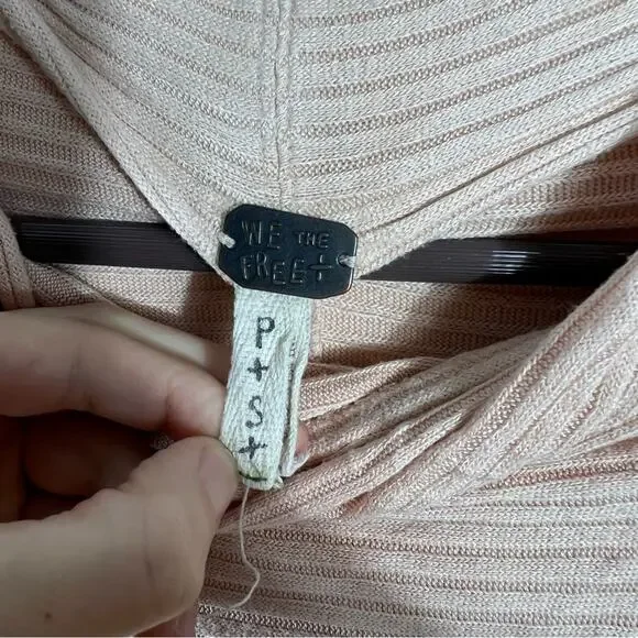 We The Free Oversized Ribbed Mock Neck Tunic Size Small - Picture 4 of 11